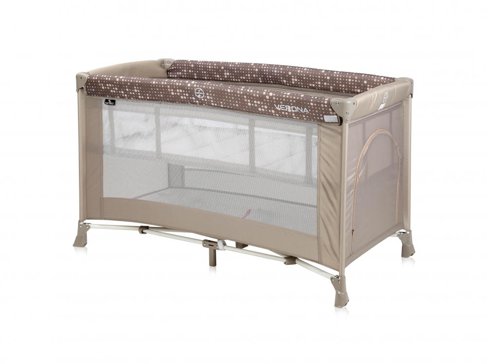 Patut pliabil verona 2 nivele beige dots