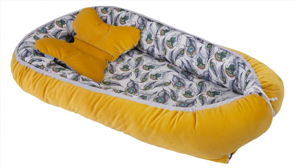 Saltea reductor cu doua fete Baby Nest Velvet Peacock 03 - 3 | YEO