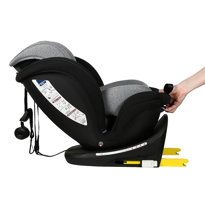 Scaun auto tweety plus cu isofix rotativ 360 grade crocodile 0-36 kg baza neagra