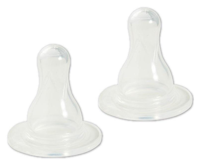 Set 2 tetine small silicon transparent