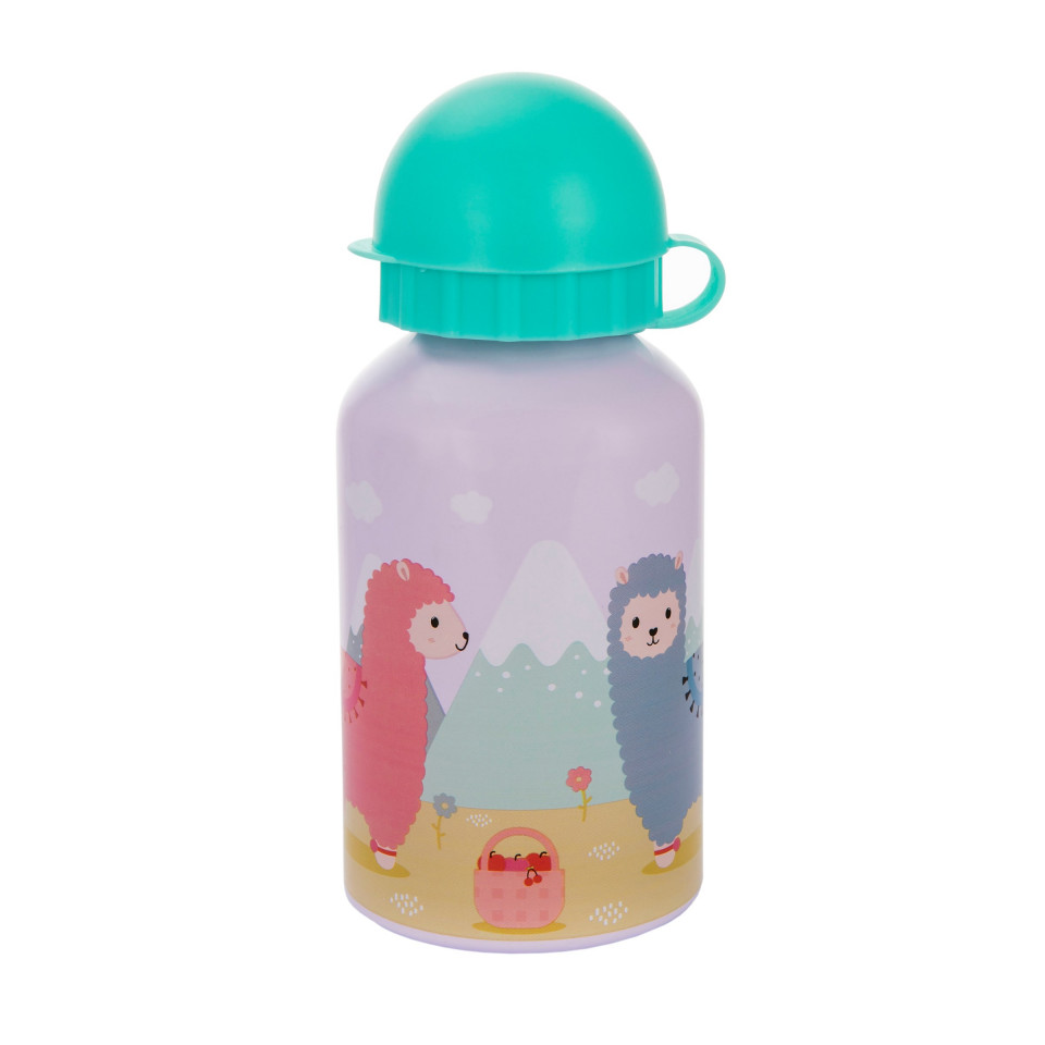 Sticla din aluminiu cu capac mica llama