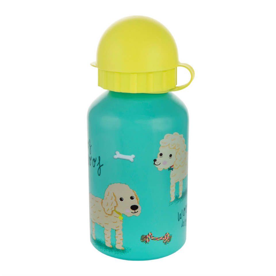 Sticla din aluminiu cu capac puppy dog playtime