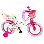 Bicicleta pentru copii 14 inch cu roti ajutatoare si frana de mana Volare Ashley 81404-IT