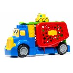 Camion transformabil cu 1 masina cu sunete si lumini inclusa Molto