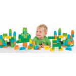 Cutie cu 35 de cuburi de constructie verde Molto