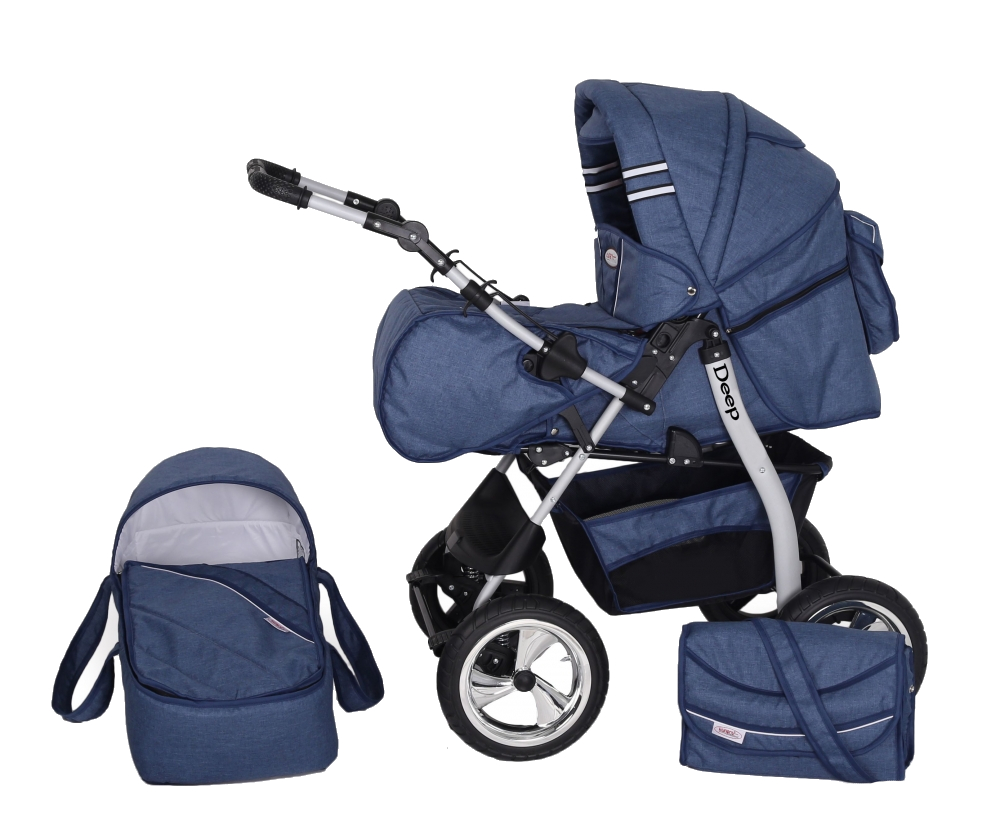 Carucior 2 in 1 kunert vip albastru