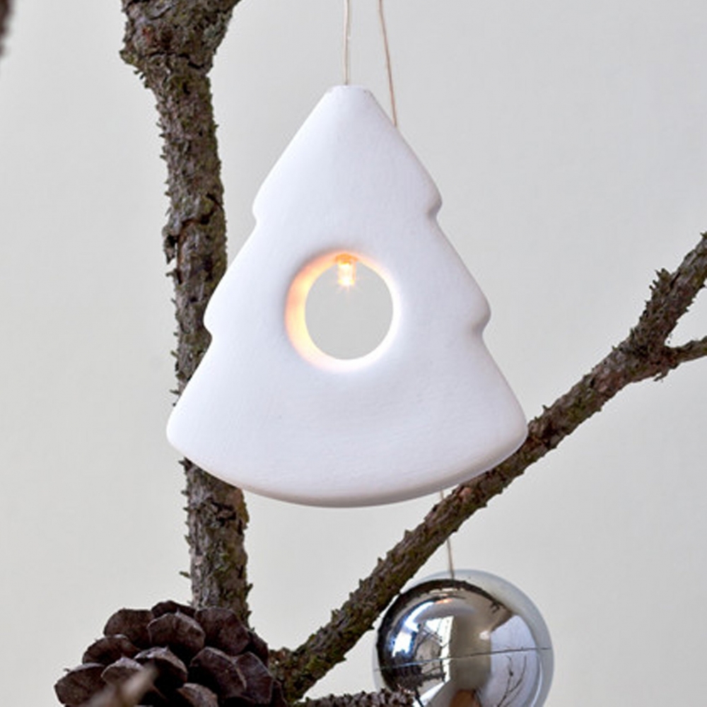 Decoratiune luminoasa olina tree alb mat