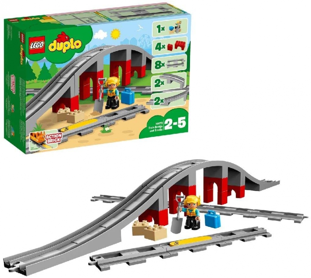 Lego Duplo pod si sine cale ferata