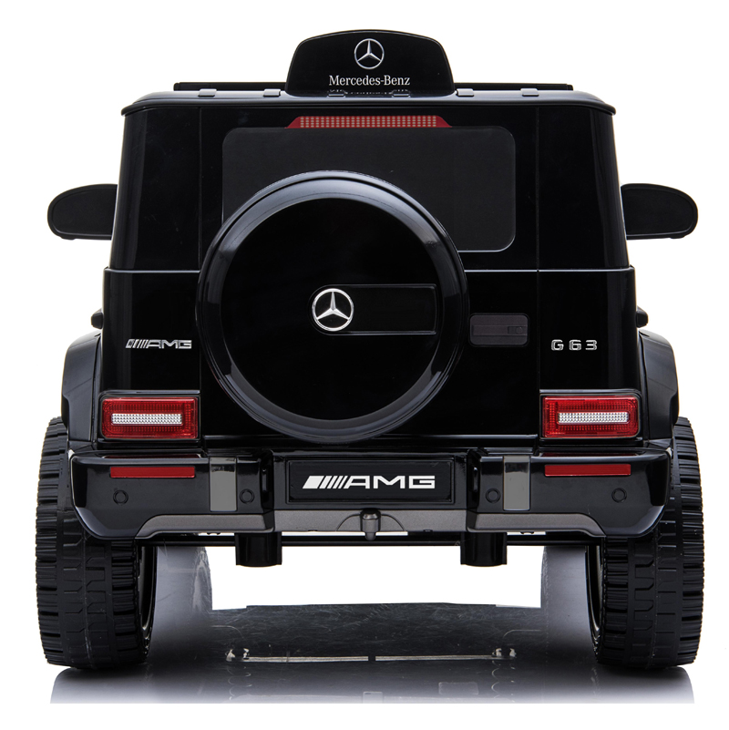 Masinuta electrica cu telecomanda si scaun de piele Mercedes Benz G63 AMG Black - 2