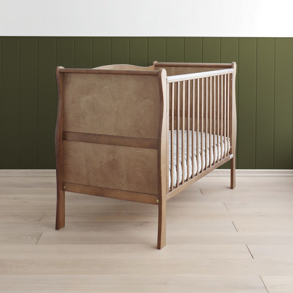 Patut din lemn pentru bebe inaltime saltea reglabila Noble Vintage 120x60 cm - 4