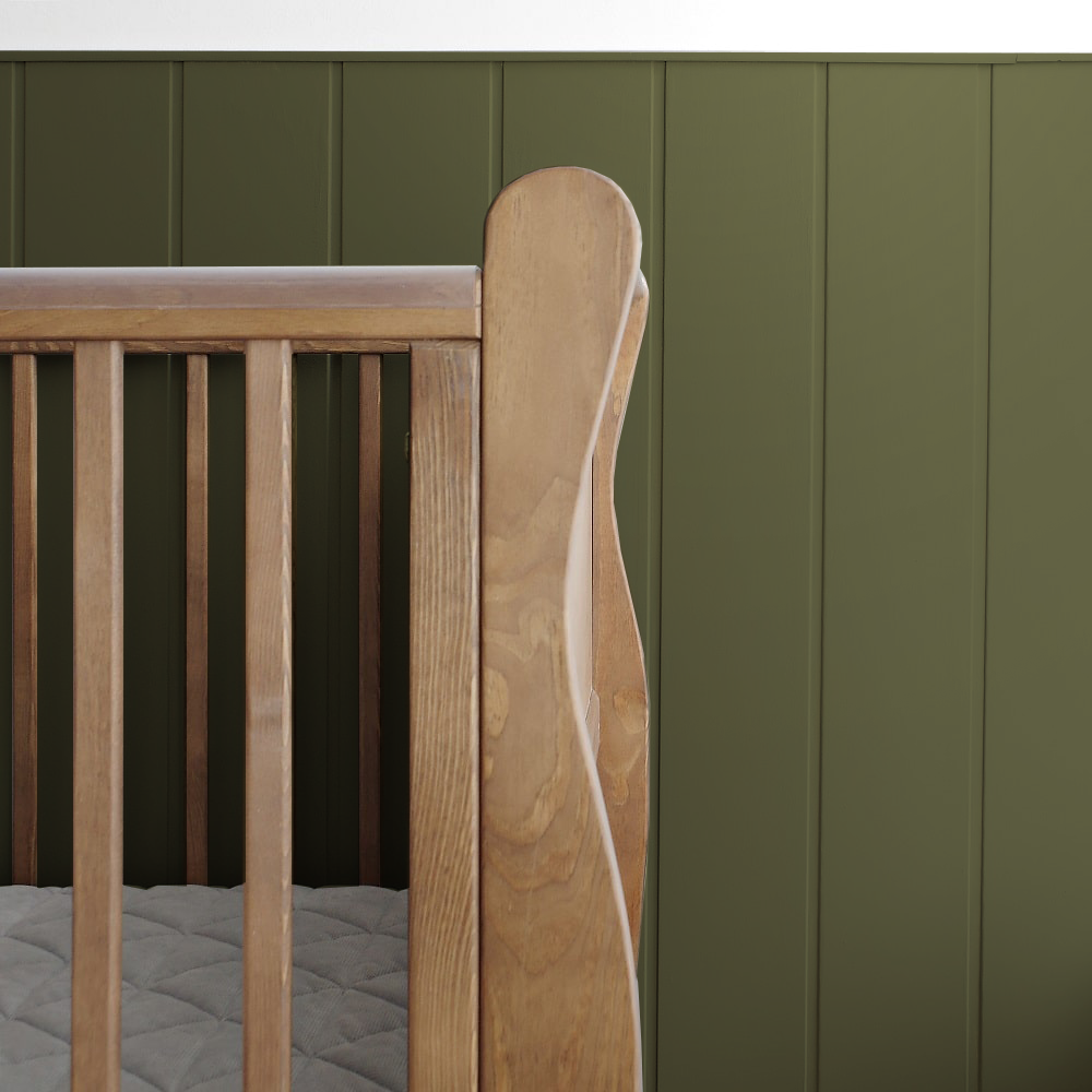 Patut din lemn pentru bebe inaltime saltea reglabila Noble Vintage 120x60 cm - 5