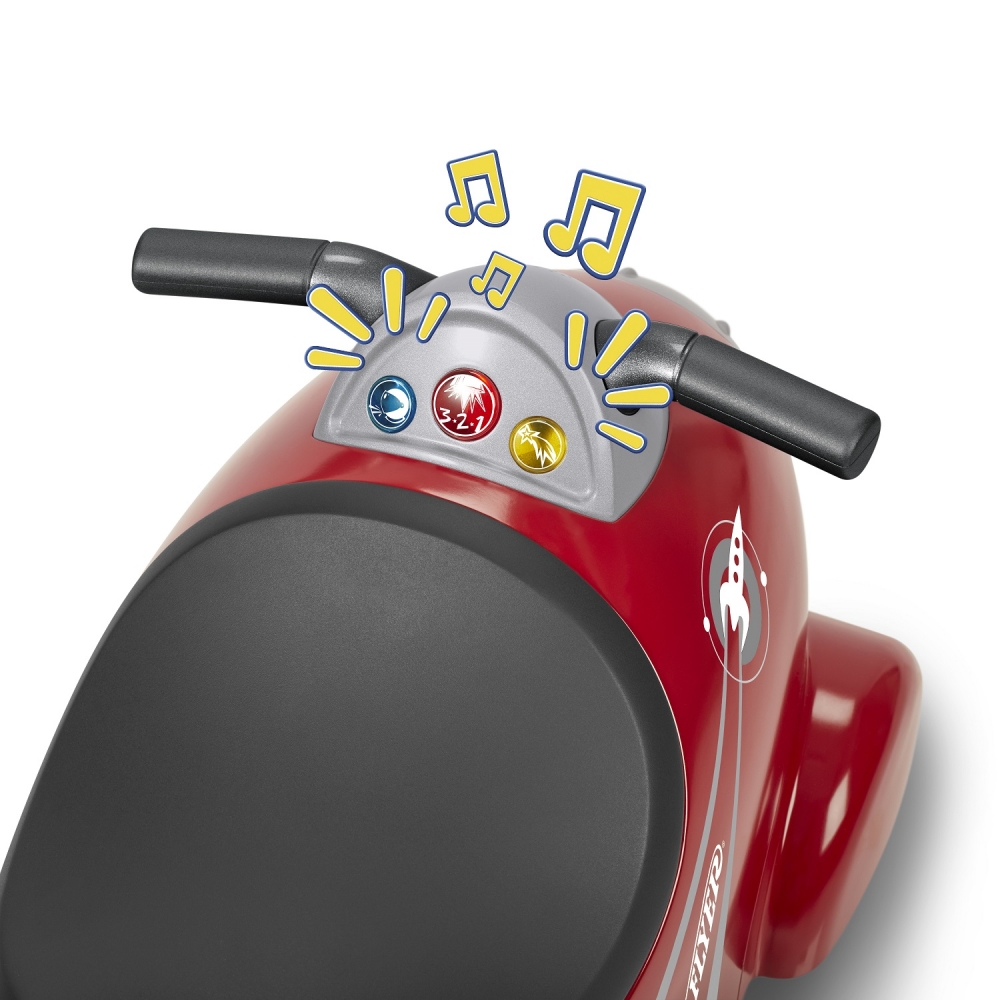 Racheta cu roti Radio Flyer Retro Rocket - 3 | YEO