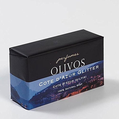 Sapun parfumat pentru ten corp si par Cote dAzur cu sclipici si ulei de masline extravirgin Olivos 2