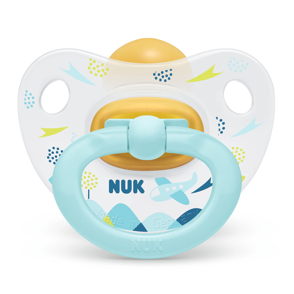 Suzeta Nuk Happy Kids Latex M2 Bleu 6-18 luni 6-18 imagine noua responsabilitatesociala.ro