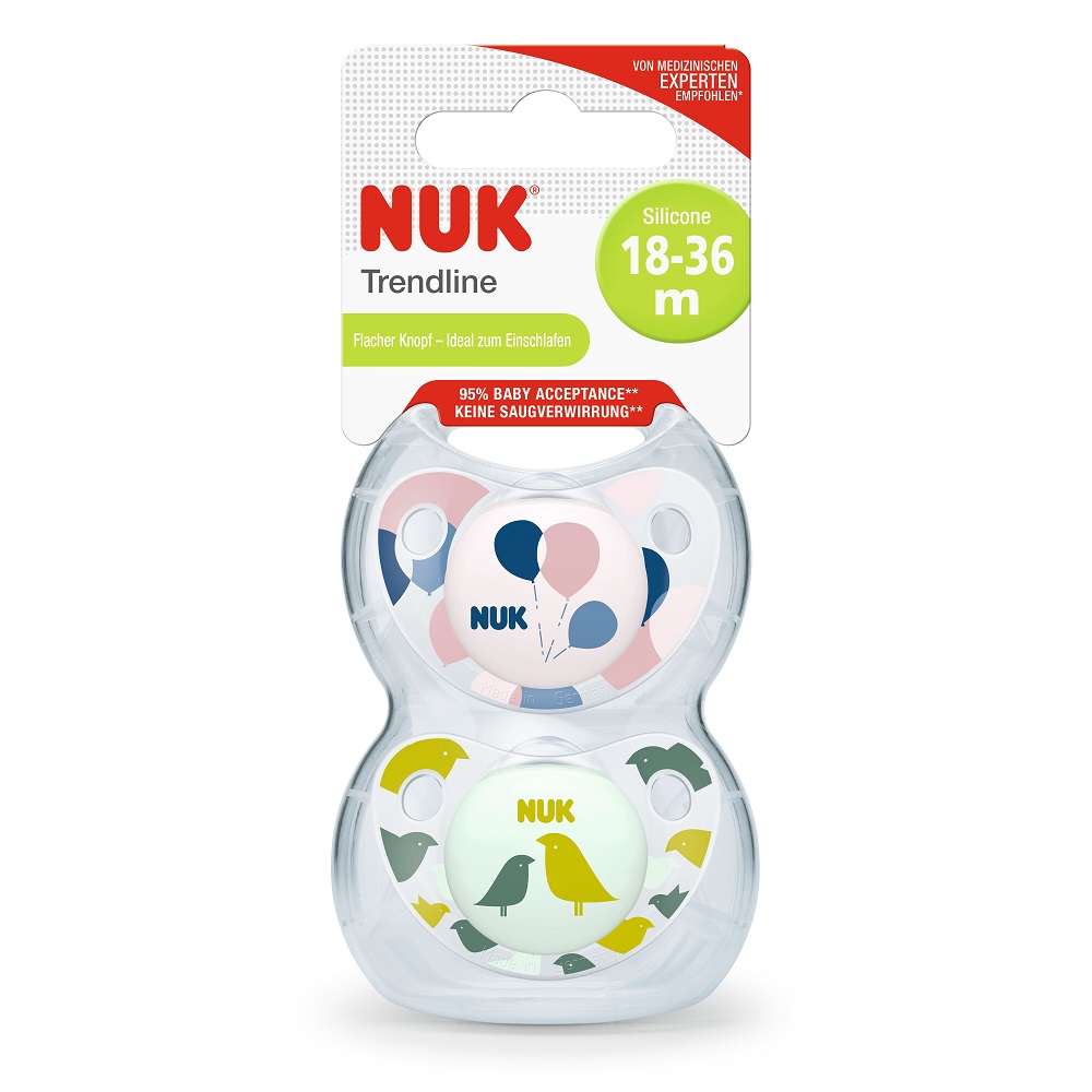 Suzete Nuk Trendline Adore Silicon M3 Pasare 18-36 luni - 2 | YEO