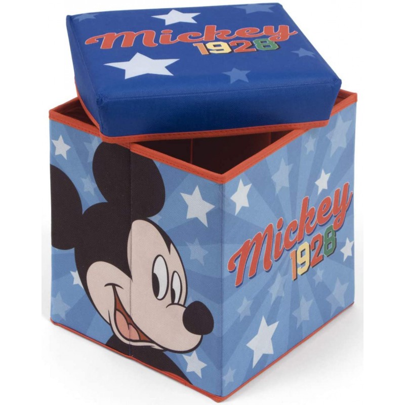 Taburet pentru depozitare jucarii Mickey Mouse