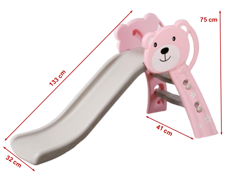 Tobogan Bear Pink 133 cm