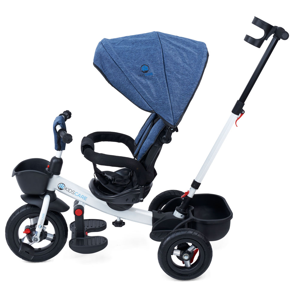 Tricicleta cu scaun rotativ Evora albastru KidsCare KidsCare imagine noua responsabilitatesociala.ro