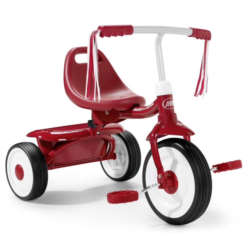 Tricicleta pliabila Radio Flyer Fold 2 Go Red