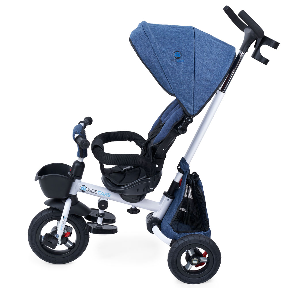Tricicleta pliabila cu scaun rotativ Davos albastru KidsCare Albastru