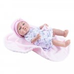 Bebelus fetita cu paturica roz Bebita Paola Reina