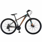 Bicicleta MTB-HT 29 Carpat C2999H cadru aluminiu 21 viteze culoare negru/portocaliu
