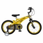 Bicicleta W1639D 16 frana C-Brake cu roti ajutatoare 4-6 ani galben/negru