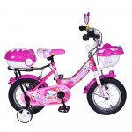Bicicleta pentru copii cu roti ajutatoare 12inch Swimming Pink