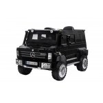 Masinuta electrica cu scaun de piele si roti din cauciuc EVA Mercedes-Benz Black