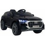 Masinuta electrica cu scaun de piele si roti din cauciuc EVA Audi Q8 Black