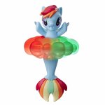 Figurina Ponei sirena Rainbow Dash cu lumini curcubeu