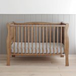 Patut din lemn pentru bebe inaltime saltea reglabila Noble Vintage 120x60 cm