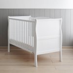 Patut din lemn masiv Noble alb cu saltea cocos spuma cocos 120x60cm