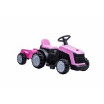 Tractor electric Nichiduta XXL 6V cu remorca Pink