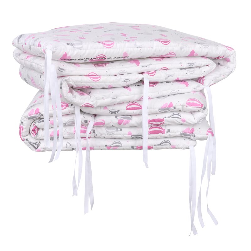 Set aparatori pat120x60 cm baloane roz