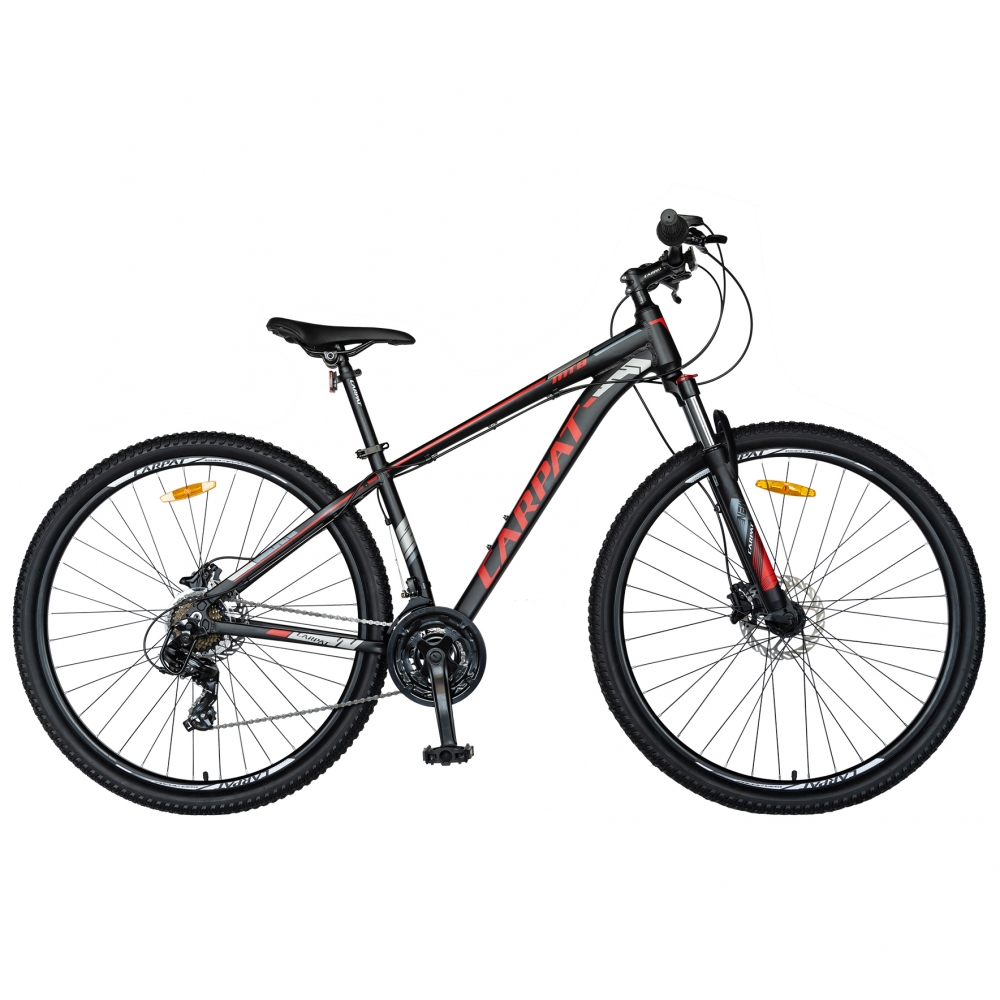 Bicicleta MTB-HT 29 Carpat C2999H cadru aluminiu 21 viteze culoare negrurosu