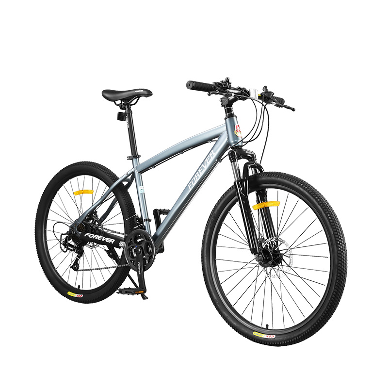 Bicicleta MTB-HT Forever F26S1B roata 26 cadru aluminiu 27 viteze culoare grialb