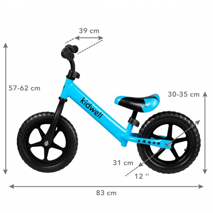 Bicicleta fara pedale Kidwell Rebel Blue - 3 | YEO