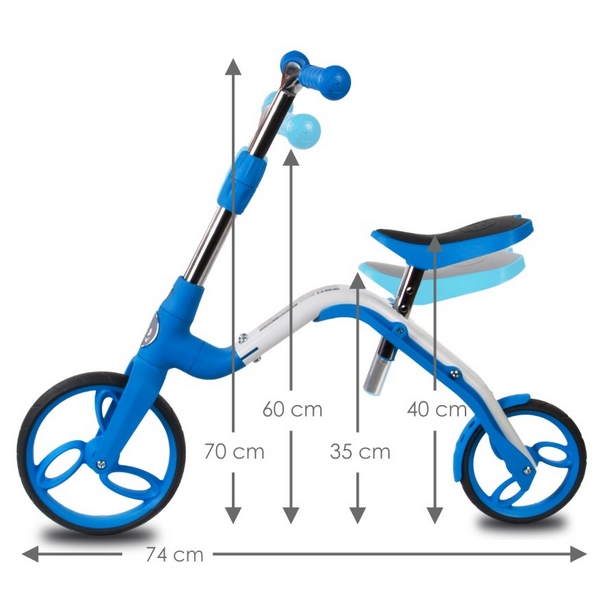 Bicicleta fara pedaletrotineta Sun Baby 007 EVO 360 PRO Blue - 5