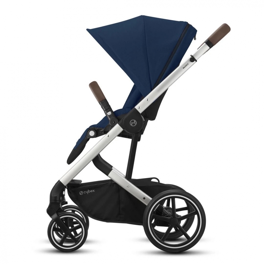 Carucior cybex balios s lux cadru silver navy blue