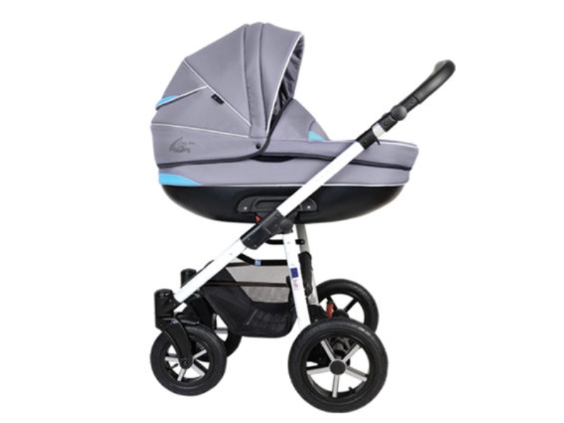 Carucior copii 3 in 1 Baby Boat Bb224 Gray-Blue - 1