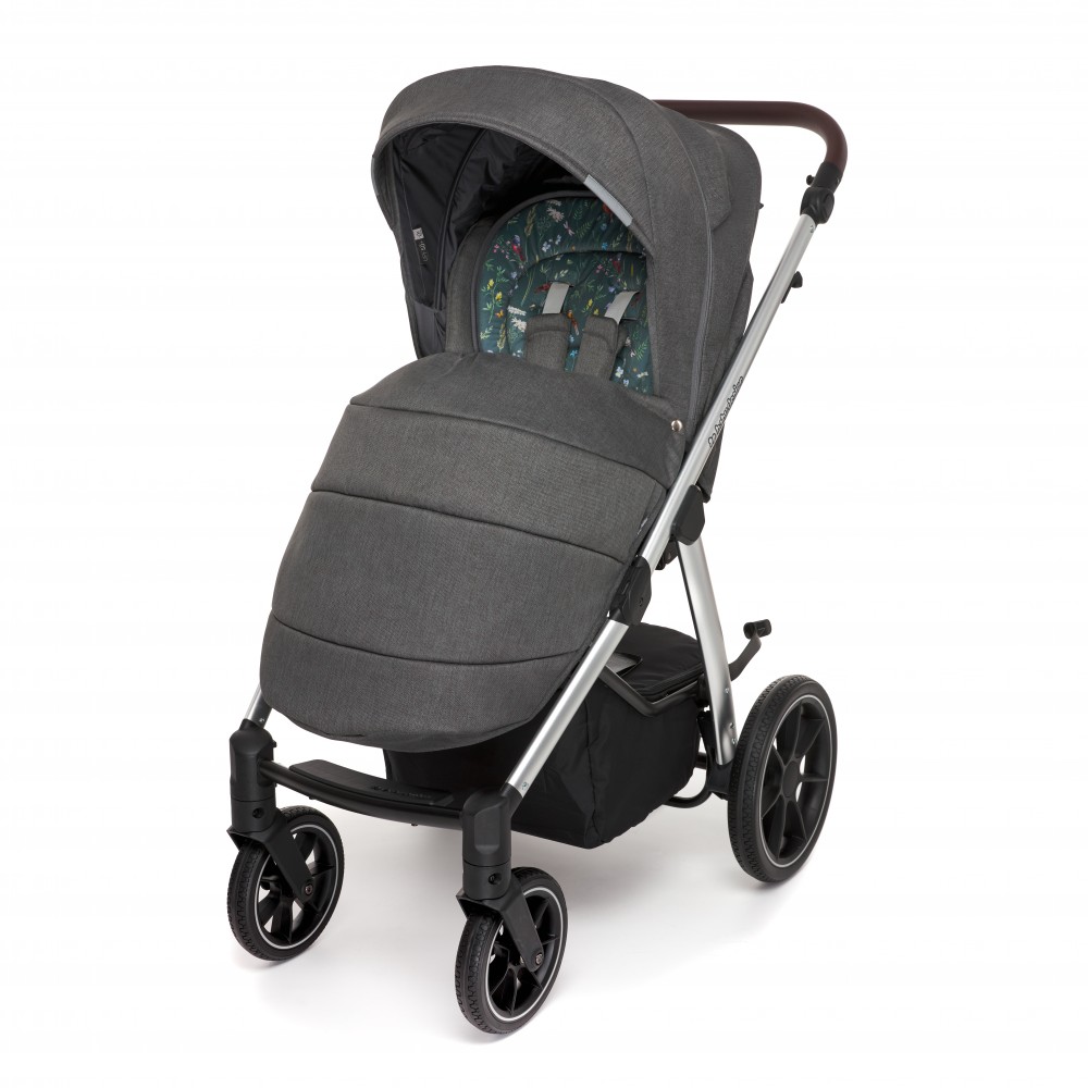 Carucior multifunctional 2 in 1 Baby Design Bueno 117 Graphite Meadow 2020