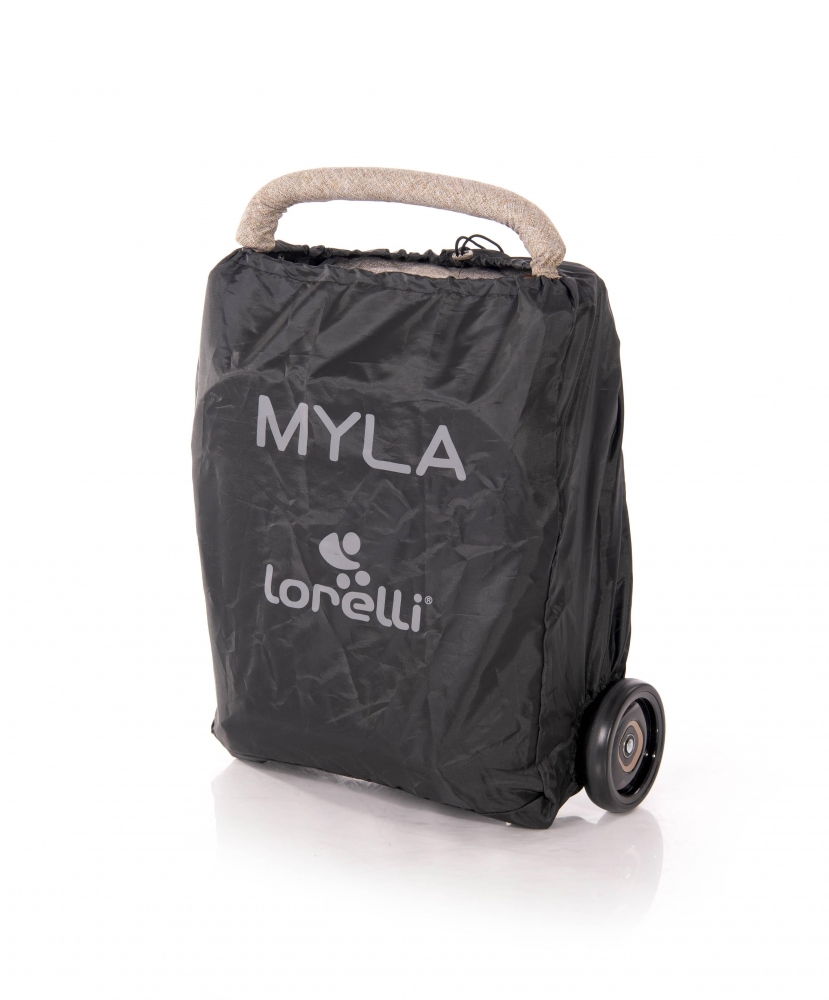 Carucior pentru nou-nascut myla tip troller black marble