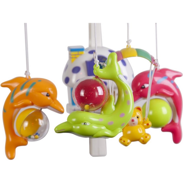 Carusel muzical Sun Baby 010 cu lampa, sunete si jucarii