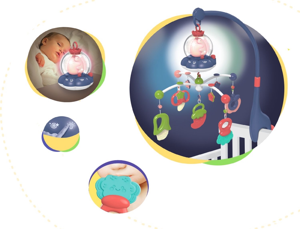 Carusel muzical multifunctional KikkaBoo All in one Mint All imagine noua responsabilitatesociala.ro