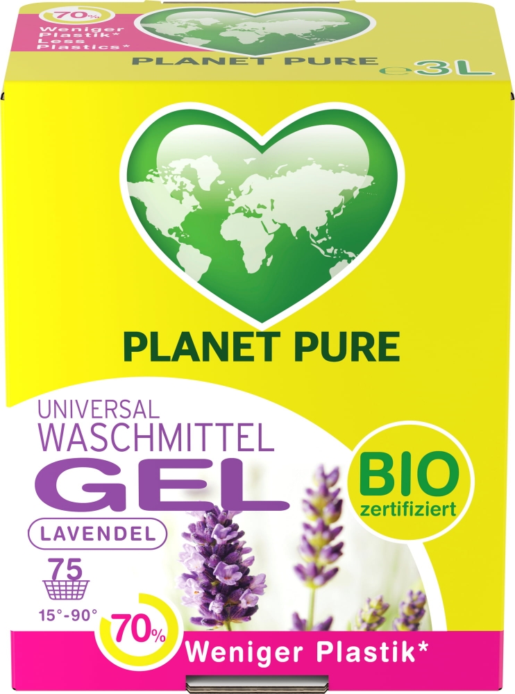 Detergent gel bio de rufe lavanda 3 litri Planet Pure