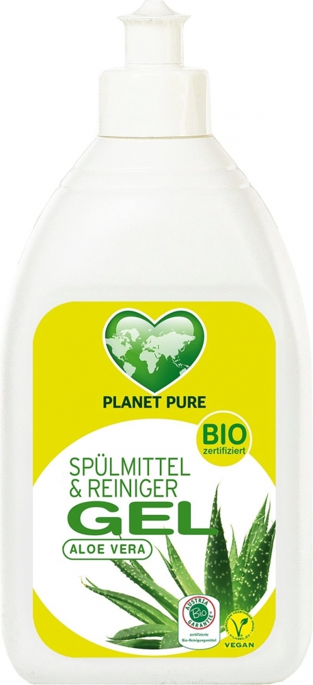 Detergent gel bio de vase aloe vera 500 ml Planet Pure 500 imagine noua responsabilitatesociala.ro