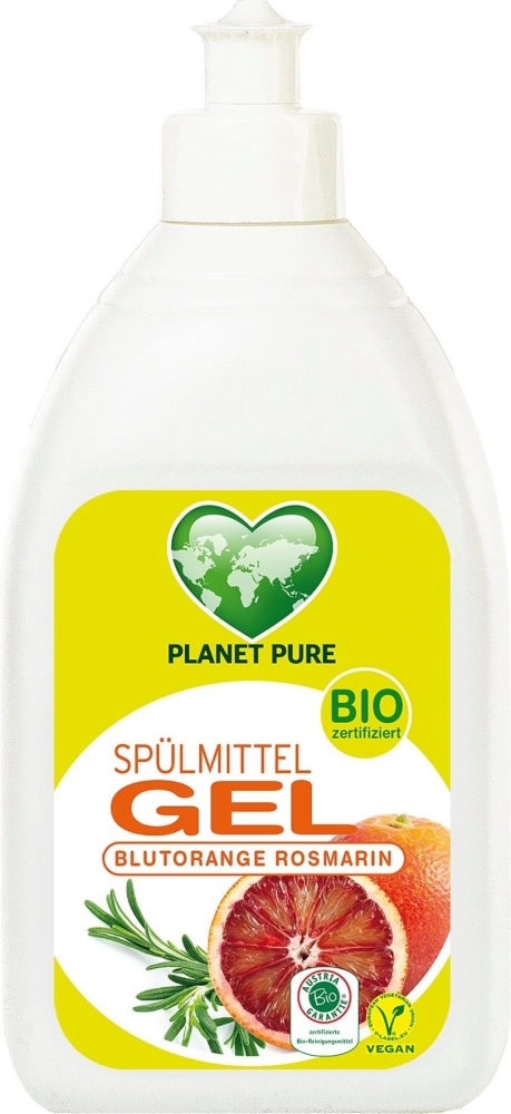 Detergent gel bio pentru vase portocale rosii 500 ml Planet Pure 500 imagine noua responsabilitatesociala.ro