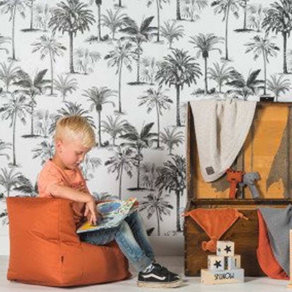 Fotoliu puf textil terracota