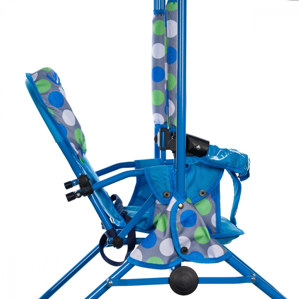 Poze Leagan pentru copii Top Kids cu spatar reglabil si bara detasabila Blue Dots nichiduta.ro 